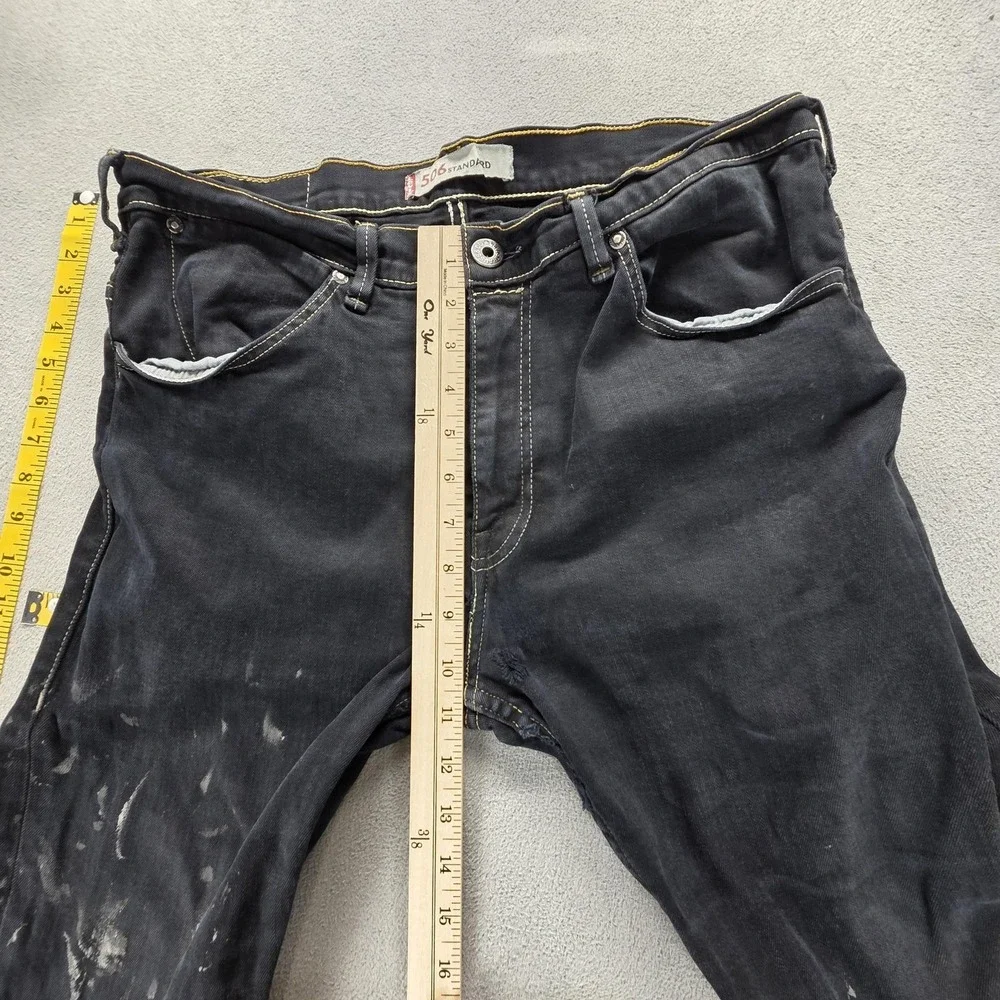 Vintage Levis 506‎ Jeans Mens 33x32 Black Standard Engineered Zip Fly
